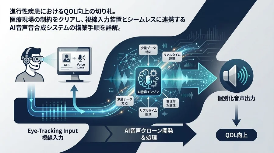 ALS患者の「声」を取り戻す：視線入力連携型AI音声クローン開発の実践ガイド