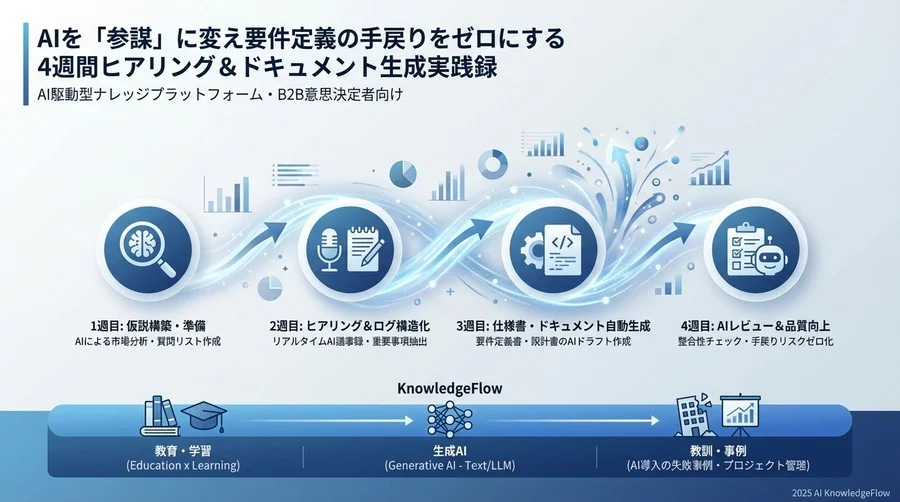 Week 1：準備フェーズ - AIによる仮説構築と質問設計 - Section Image
