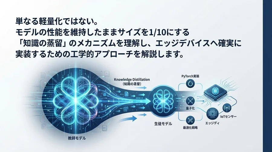 知識の蒸留によるエッジAI高速化：精度を維持する工学的アプローチと実装戦略