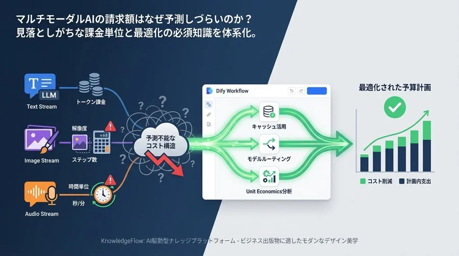 Difyマルチモーダル化のコスト試算：画像・音声APIの課金構造と最適化の技術的解剖
