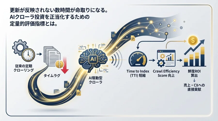 インデックス数1000万の罠：AIクローラー投資を正当化する「鮮度ROI」の算出法