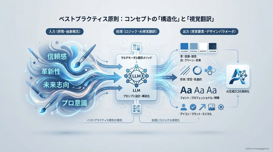 ベストプラクティス原則：コンセプトの「構造化」と「視覚翻訳」 - Section Image