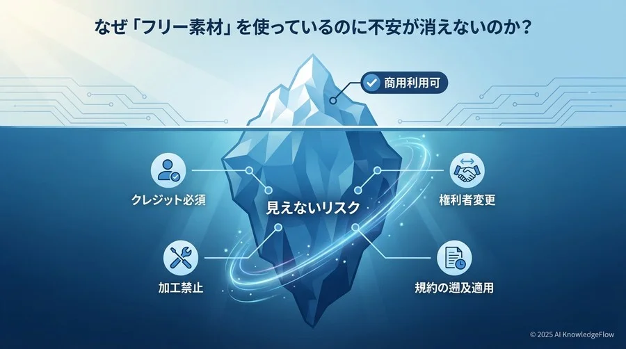 なぜ「フリー素材」を使っているのに不安が消えないのか？ - Section Image