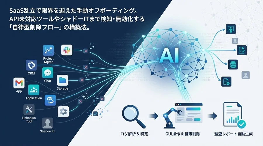 API未対応・シャドーITも完全除去。AIエージェントによる「退職アカウント自動削除」実装詳解