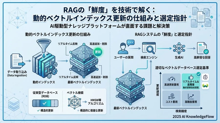 RAG運用を阻む「知識のタイムラグ」という壁 - Section Image