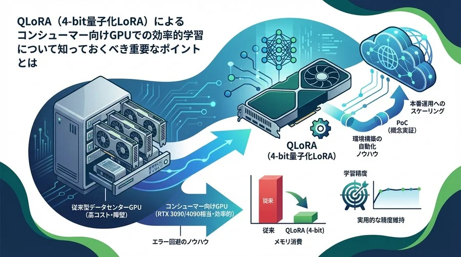 QLoRAで実現するコンシューマーGPUによるLLM学習の革新