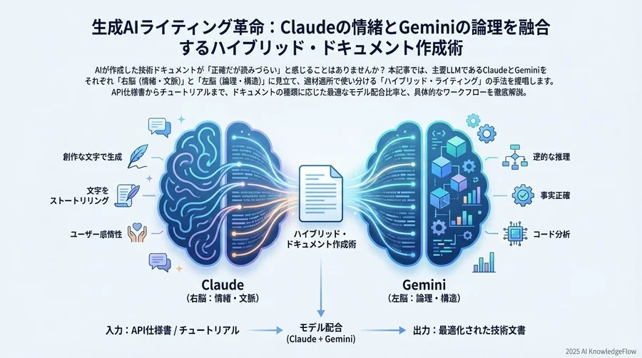 モデルの「性格」を理解する：右脳のClaude、左脳のGemini - Section Image