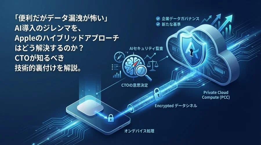 Apple Intelligenceのセキュリティ監査：オンデバイス処理とPrivate Cloud Computeが企業データガバナンスに突きつける「新たな基準」
