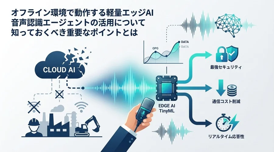 クラウドAI神話の崩壊？「オフライン音声認識」が製造・インフラ現場のDXを救う決定的理由