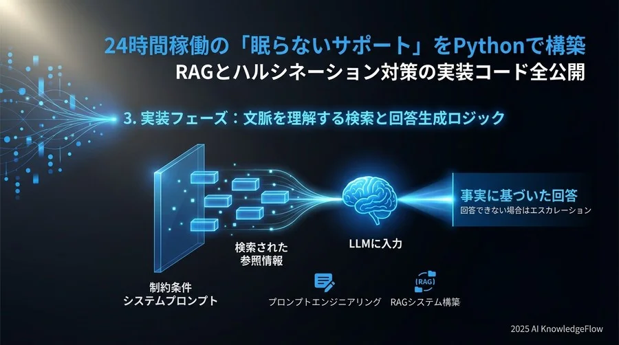 3. 実装フェーズ:文脈を理解する検索と回答生成ロジック - Section Image