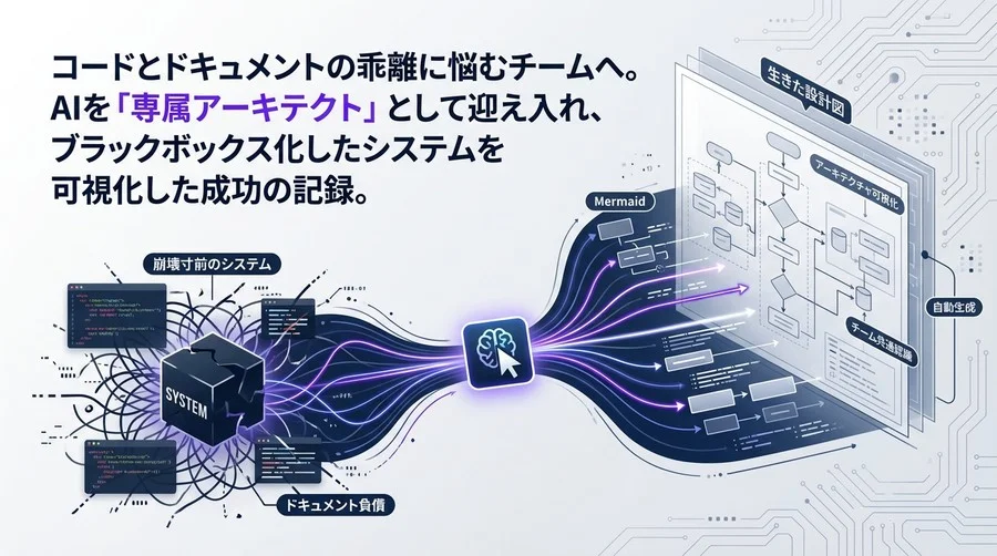 崩壊寸前のシステムを救え。Cursorと描く「生きた設計図」によるアーキテクチャ可視化術