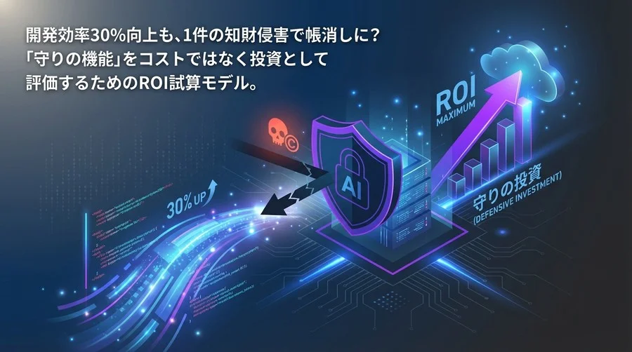 開発効率30%増も1件の侵害で無意味に？AIコーディングのROIを最大化する「守りの投資」戦略