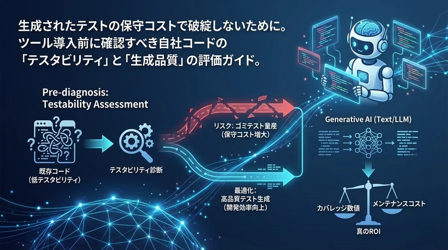 AIテスト自動生成で失敗しないための事前診断：カバレッジ最適化より先にやるべき「テスタビリティ」評価