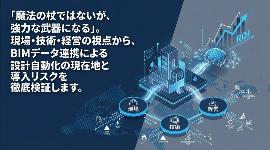 BIM×AI設計自動化の「現実解」と導入リスク：経営層が知るべきROIの真実