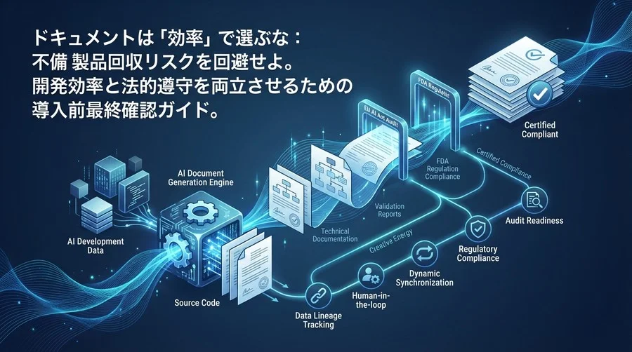 文書自動化は「効率」で選ぶな：EU AI法監査を突破する高リスクAIドキュメント生成5つの要件