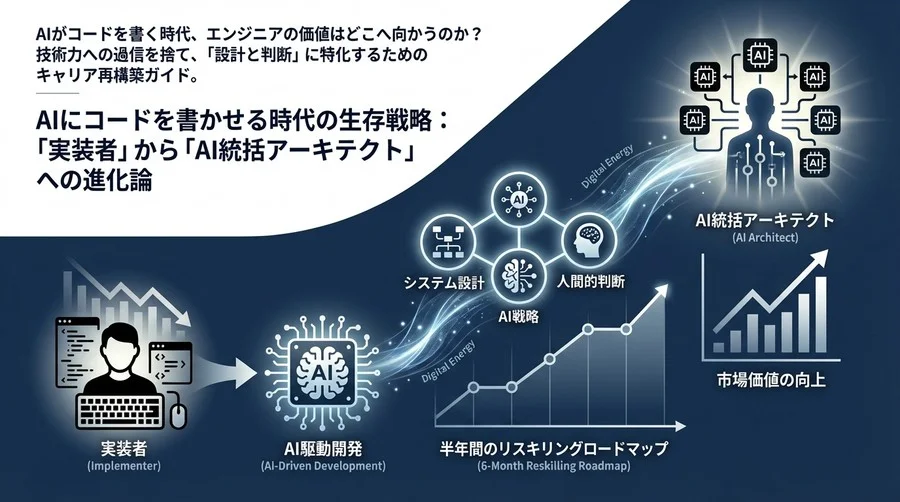 AIにコードを書かせる時代の生存戦略：「実装者」から「AI統括アーキテクト」への進化論