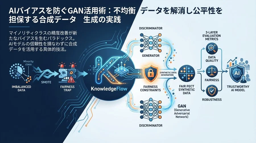 AIバイアスを防ぐGAN活用術：不均衡データを解消し公平性を担保する合成データ生成の実践