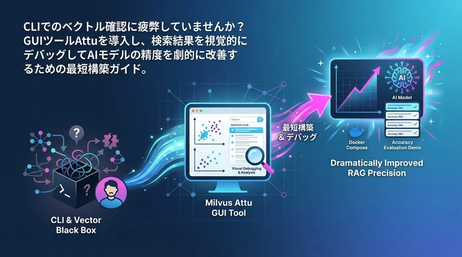 Milvus Attu導入ガイド：ベクトル検索のブラックボックスを可視化しRAG精度を劇的に高めるデバッグ術