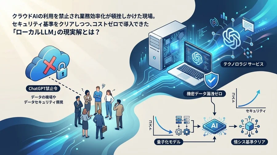 機密データ漏洩ゼロへ。GPUなし標準PCで実現するLM Studio活用と企業内AI導入の現実解