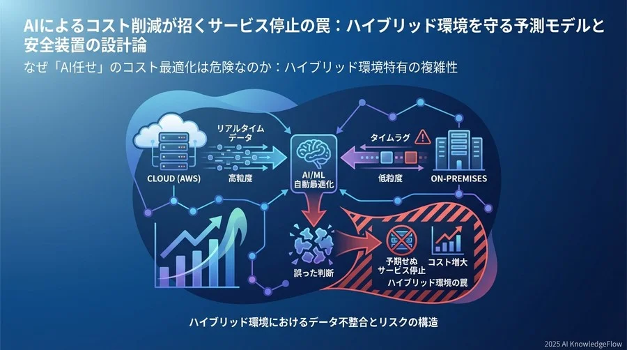 なぜ「AI任せ」のコスト最適化は危険なのか：ハイブリッド環境特有の複雑性 - Section Image