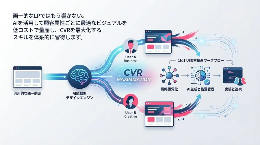 CVRを劇的に変える「動的デザイン」の設計図：画像生成AIで実現する1to1 UI素材量産プロセス