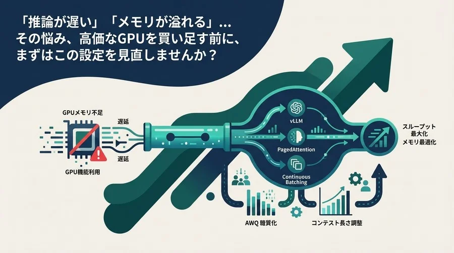GPU追加購入の前に試すべきvLLM設定5選：メモリ断片化解消とスループット最大化の定石