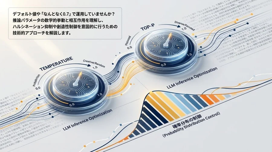 TemperatureとTop-pの「沼」を抜ける：確率分布から紐解くLLM推論パラメータ最適化の数理