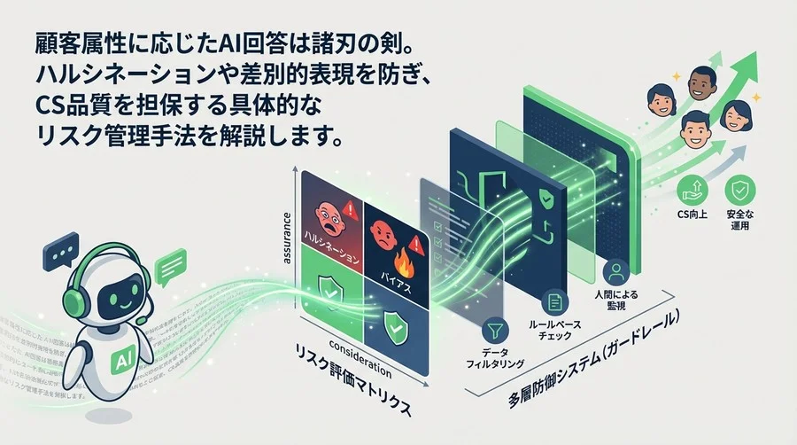 AIチャットボットの属性活用リスク：ハルシネーションと炎上を防ぐ品質保証フレームワーク