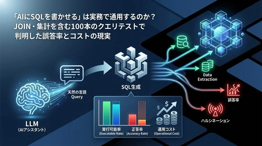 「AIにSQLを書かせる」は実務で通用するのか？JOIN・集計を含む100本ノックで判明した誤答率とコストの現実