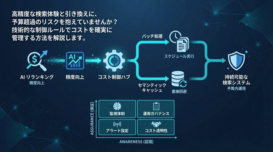 AIリランキングのコスト暴走を防ぐ：開発現場で定めるべきバッチ処理とキャッシュ運用の鉄則