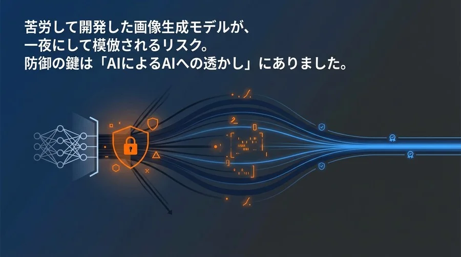 画像生成AIのモデル流出を防ぐ「毒」と「署名」：AIステガノグラフィの実装効果と画質トレードオフ