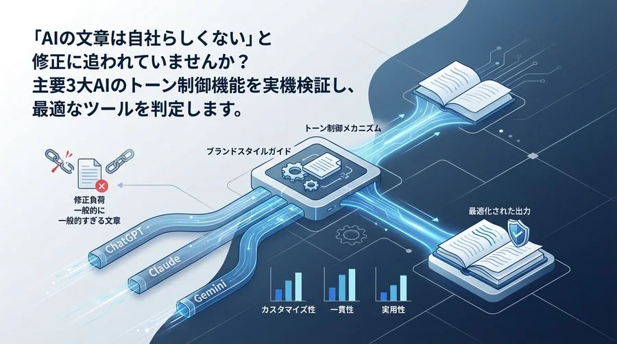 ブランドトーンを守るAIライティング術：ChatGPT・Claude・Geminiの実力比較と最適解