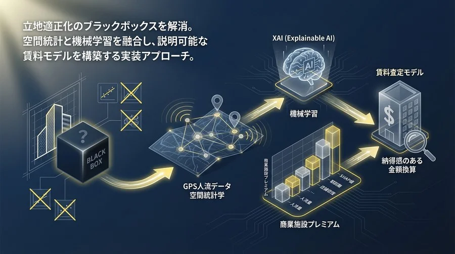 人流データとXAIで解き明かす「商業施設プレミアム」の正体：納得感のある賃料査定モデル実装論
