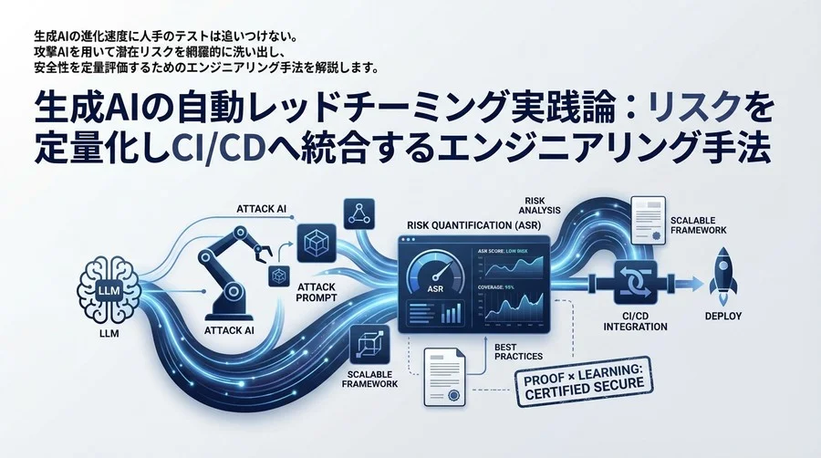 生成AIの自動レッドチーミング実践論：リスクを定量化しCI/CDへ統合するエンジニアリング手法
