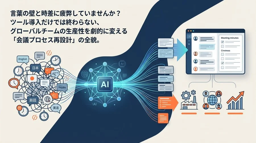 多言語会議の「通訳待ち」を解消。AI翻訳と構造化議事録で挑む製造業DXのプロセス設計と実践全貌