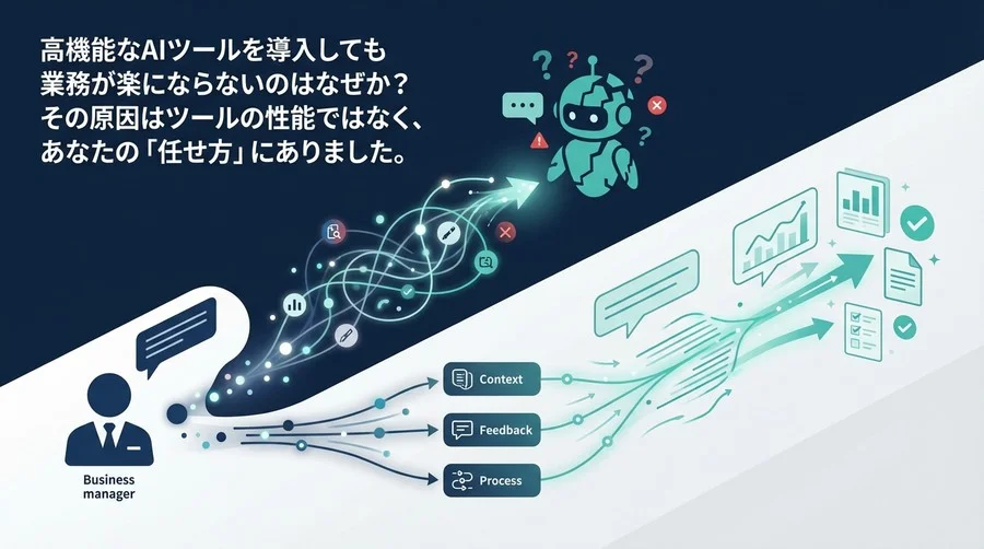 AIエージェントが機能しない本当の理由：ツール導入より先に必要な「上司力」の磨き方