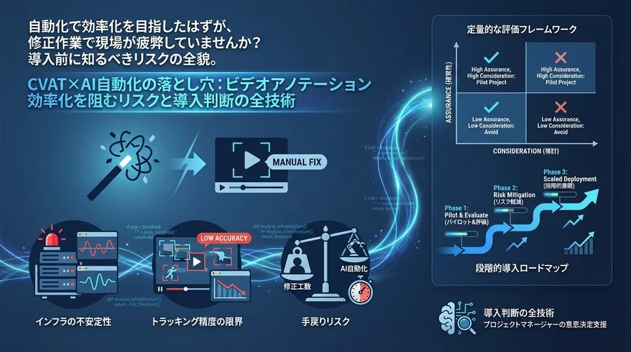CVAT×AI自動化の落とし穴：ビデオアノテーション効率化を阻むリスクと導入判断の全技術
