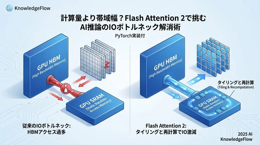 Flash Attention 2の革新：タイリングと再計算の魔法 - Section Image