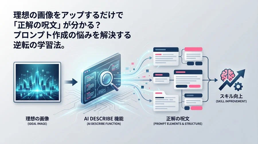 理想の画像から「正解」を逆引き。Midjourney Describe機能で鍛える、非デザイナーのためのプロンプト言語化力