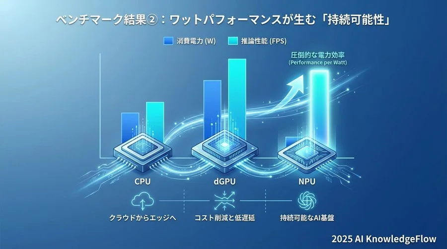 ベンチマーク結果②：ワットパフォーマンスが生む「持続可能性」 - Section Image