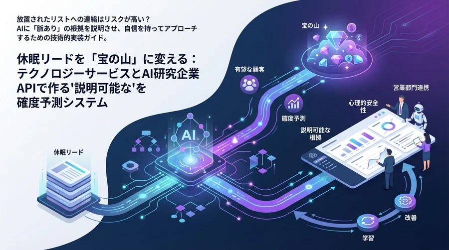 休眠リードを「宝の山」に変える：PythonとOpenAI APIで作る"説明可能な"確度予測システム