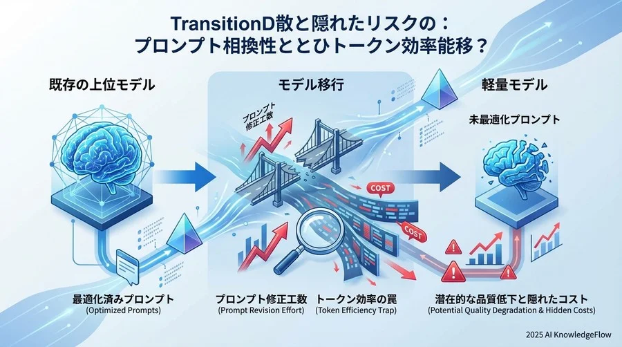 移行・運用リスク：プロンプト互換性とトークン効率 - Section Image
