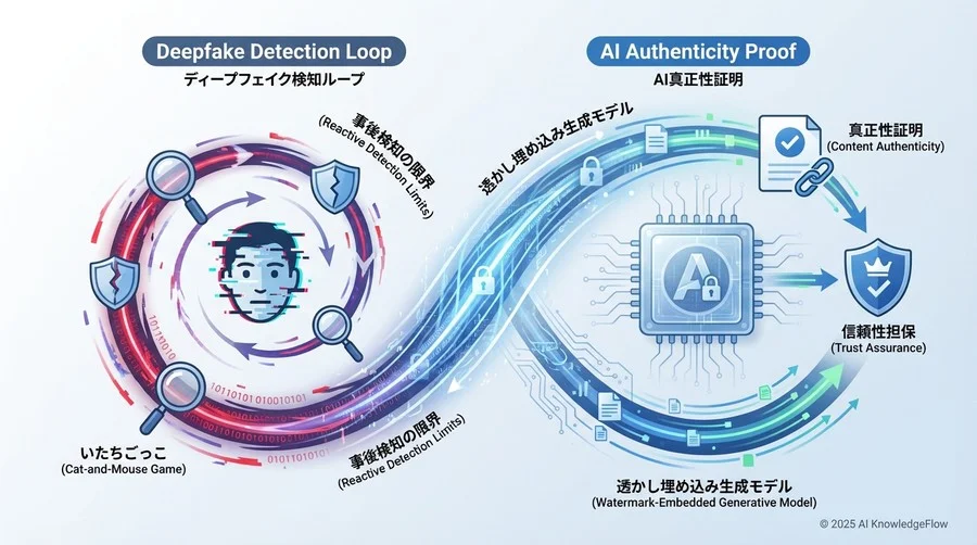 Q1: なぜ「事後検知」だけではDeepfakeを防げないのか？ - Section Image