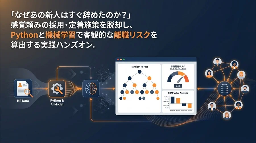 AIを用いた早期離職リスク評価モデルの構築【Pythonコード付】