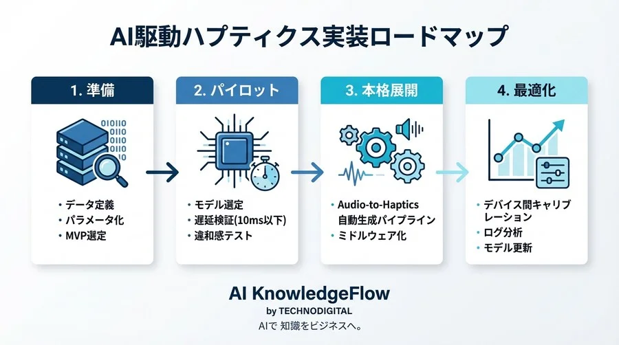 触覚フィードバックの「調整地獄」からの脱却：AI制御によるバーチャル操作感の実装ロードマップ - Conclusion Image