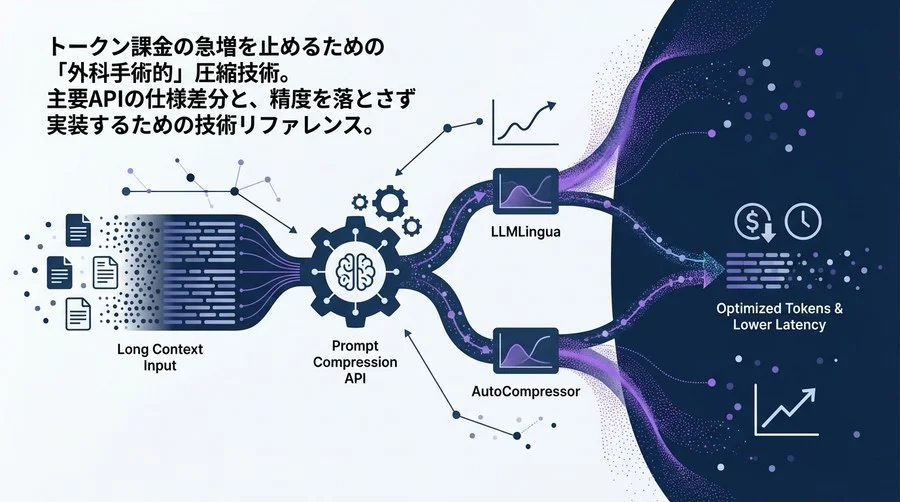 【実装仕様書】LLMトークン削減のためのプロンプト圧縮API統合ガイド：LLMLingua vs AutoCompressor