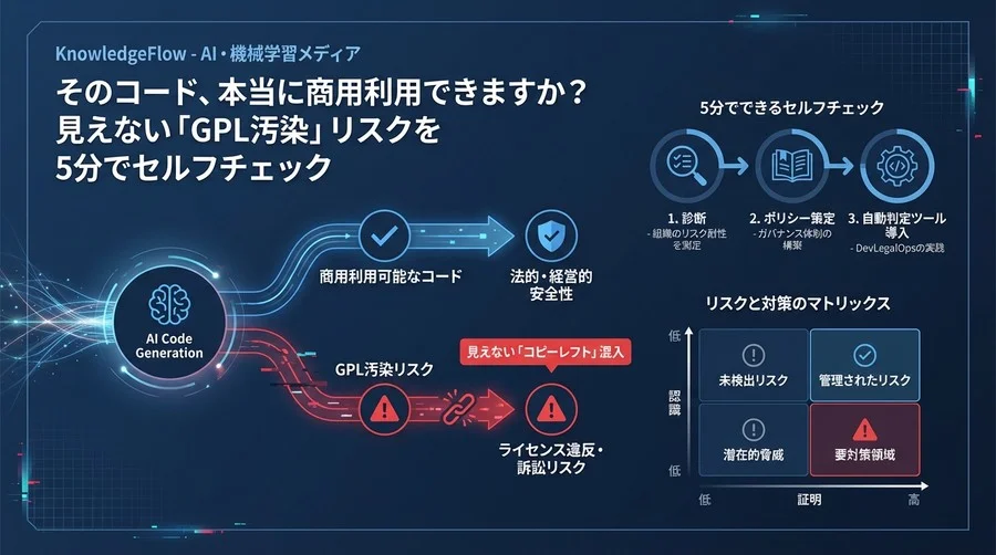 そのコード、本当に商用利用できますか？見えない「GPL汚染」リスクを5分でセルフチェック