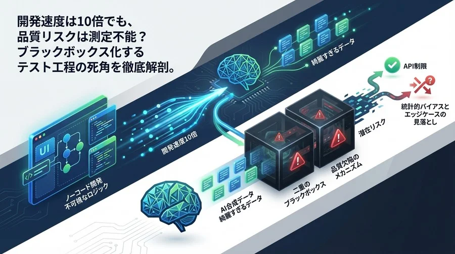 開発速度10倍の代償とは？ノーコード×合成データテストに潜む「二重のブラックボックス」を解剖する