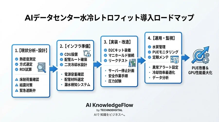既存DCの限界突破：AIサーバー向けGPU水冷レトロフィットとハイブリッド冷却の現実解 - Conclusion Image