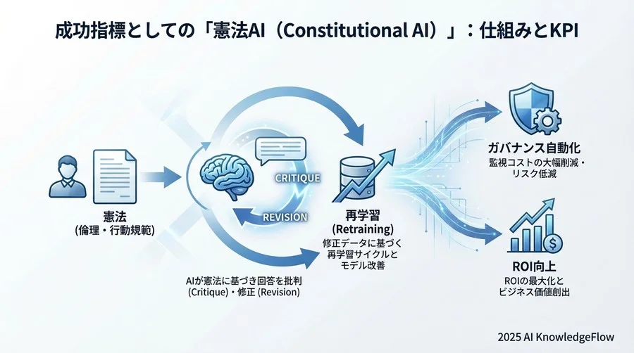 成功指標としての「憲法AI（Constitutional AI）」：仕組みとKPI - Section Image